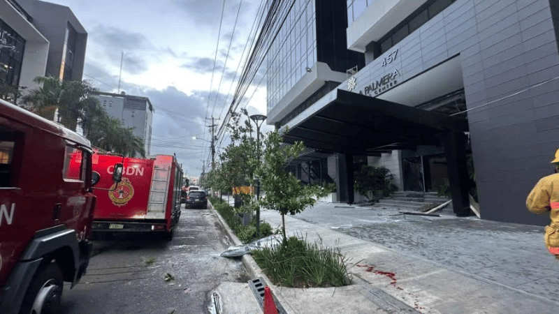 Explosión en edificio de Piantini deja al menos cinco heridos