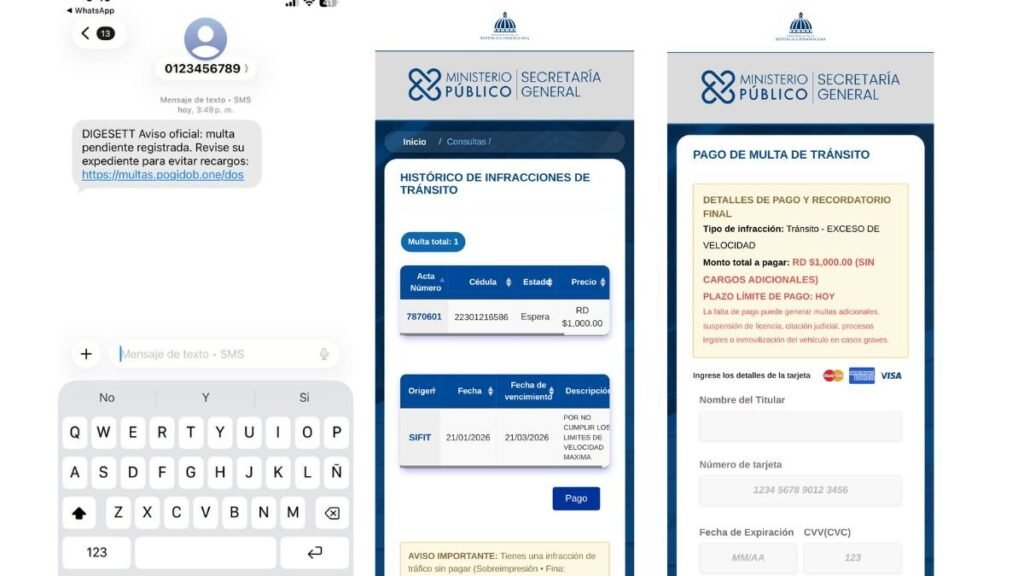 Alerta por estafa digital que suplanta identidad de la Amet para robar datos bancarios